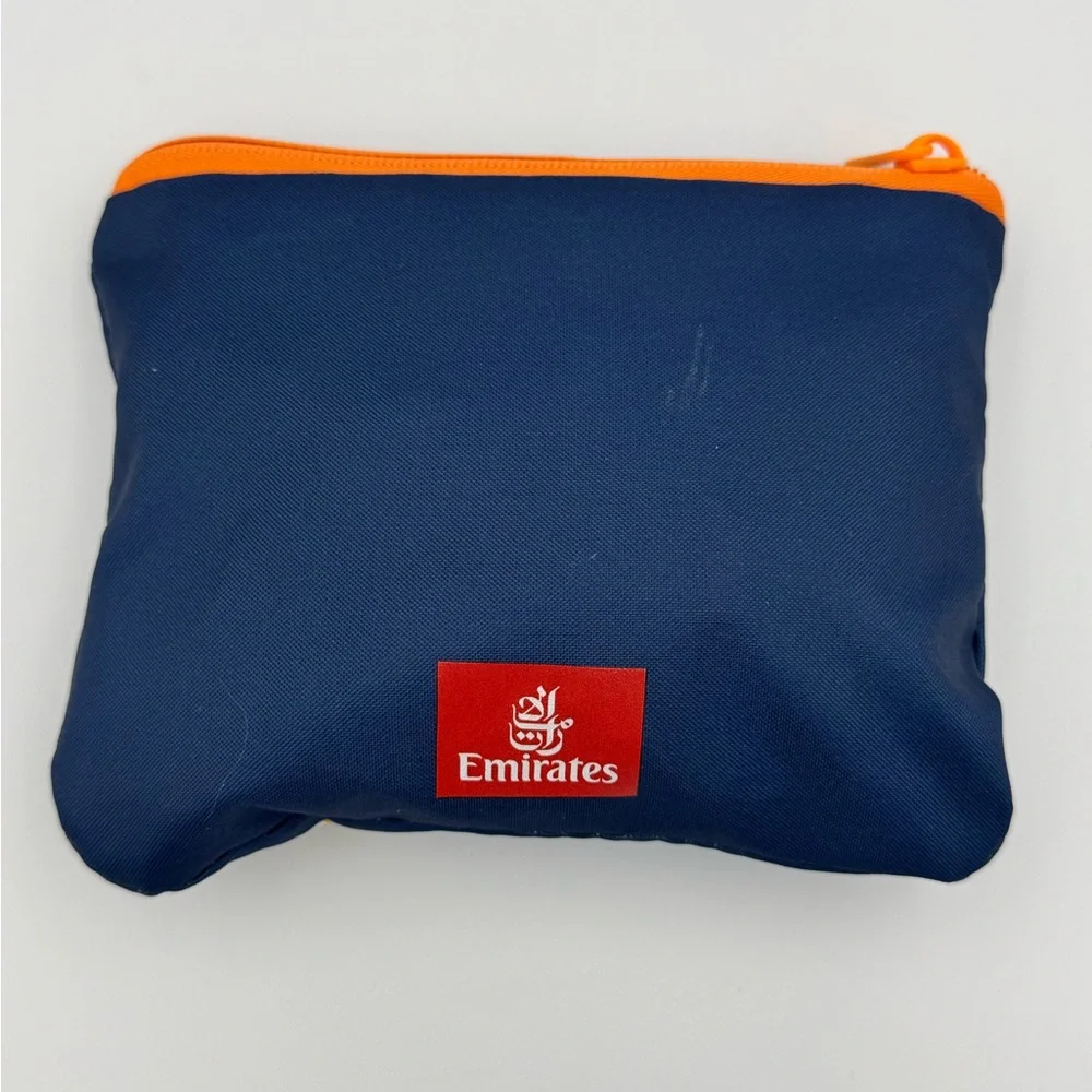 Emirates Kids Packable Backpack Airline‎ Travel Bag Folds Into Pouch